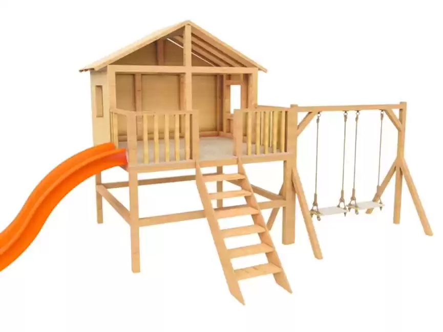 Wood Arch Design Elevated Playhouse Plans