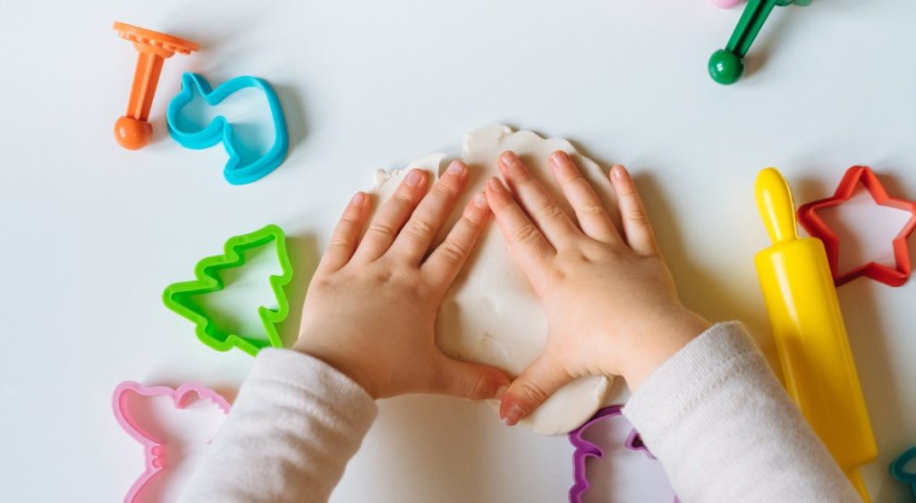 playdough builds hand muscles for literacy