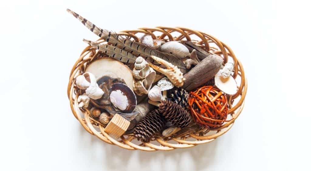 nature items for loose parts play