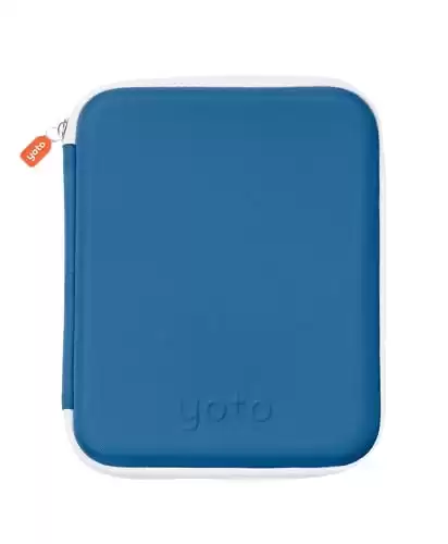 Yoto Card Case in Blue Bird Kids Yoto Accessory, Soft Portable Folder with Zipper & 64 Pockets for Yoto Player & Mini Audiobook Cards, Card Binder Holder with Sleeves for Travel