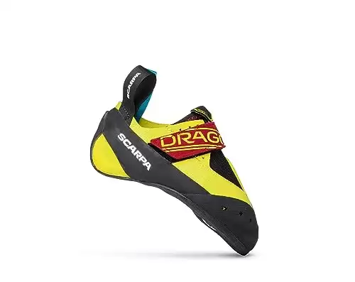 SCARPA Kids' Drago Rock Climbing Shoes for Gym Climbing and Bouldering - Yellow - 4-4.5