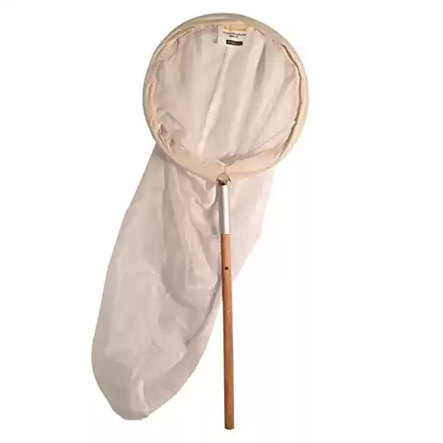 EDUCATIONAL SCIENCE WE ENABLE DISCOVERY Butterfly Net, Advanced Student, Detachable Wooden Handle and Muslin Band, BN200