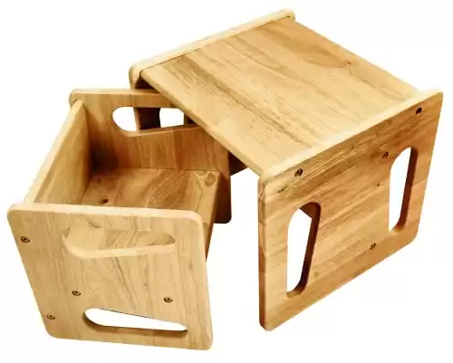 Montessori & Me Weaning Table and Cube Chair