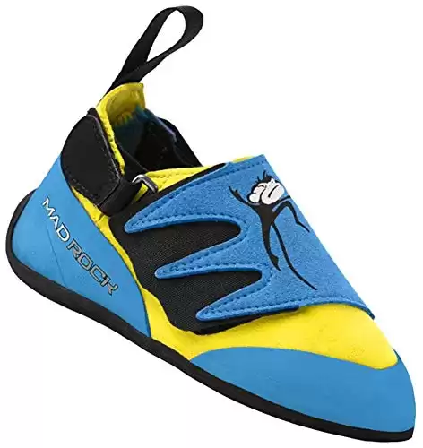 Mad Rock Mad Monkey 2.0 Kids Climbing Shoes (Strap) Blue/Yellow (3.0 M US)