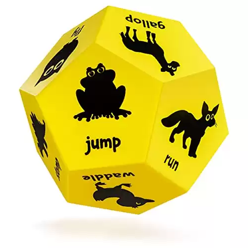 Covelico Animal Games Dice, Indoor Recess Activities & Outdoor Games for Kids, Daycare Outdoor Toys & Toddler Obstacle Course, Roll and Play Game for Toddlers, Outdoor Play Equipment Recess Eq...