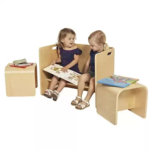 ECR4Kids Weaning Table and Chairs Set