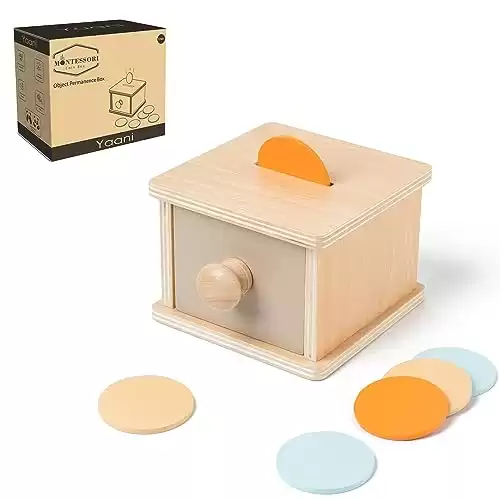 YAANI Montessori Coin Box, Baby Toys 6-12 Months, Montessori Toys for 1 Year Old, Sensory Toys, Toddler Toys, Baby Boy Gifts, Toys for Girls, Baby Girl, Toys for 2 Year Old, Montessori Toys