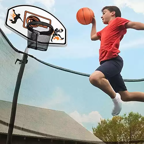 Trampoline Basketball Hoop