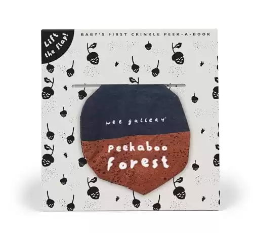 Peekaboo Forest: Baby's First Crinkle Peek-A-Book - Lift the flap! (Wee Gallery Peekaboo Cloth Books, 1)