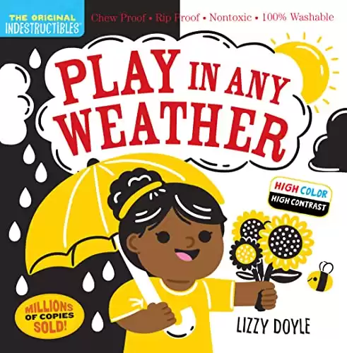 Indestructibles: Play in Any Weather (High Color High Contrast): Chew Proof Rip Proof Nontoxic 100% Washable (Book for Babies, Newborn Books, Safe to Chew)