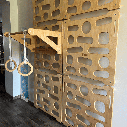 Wooden Wall Jungle Gym
