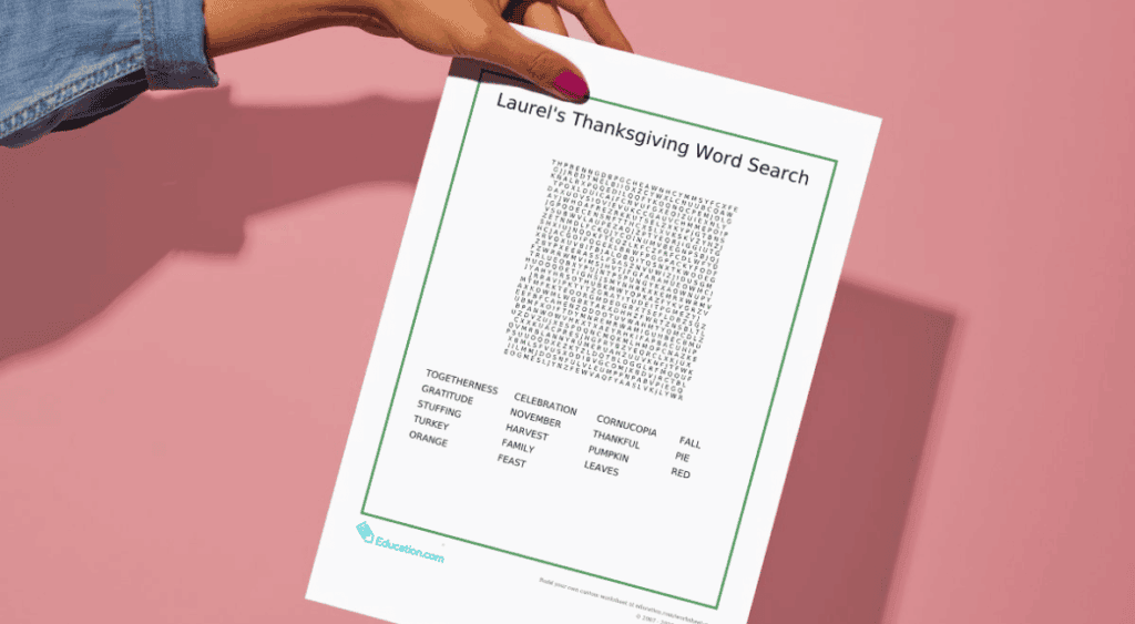 Thanksgiving activity for kids