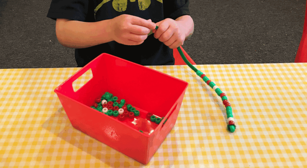 Toddler fine motor practice