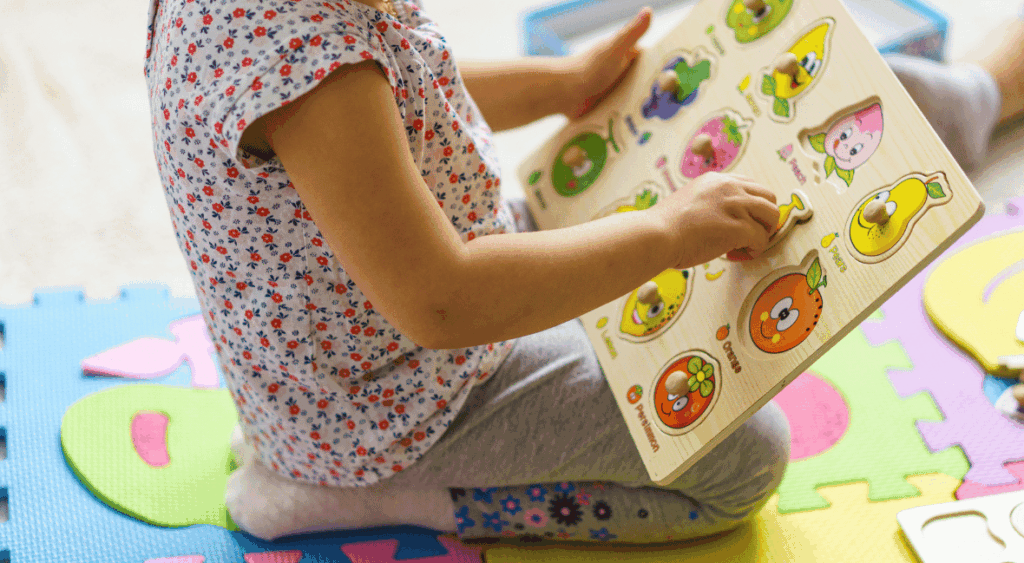 knob puzzle for preschoolers