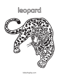 leopard art for kids