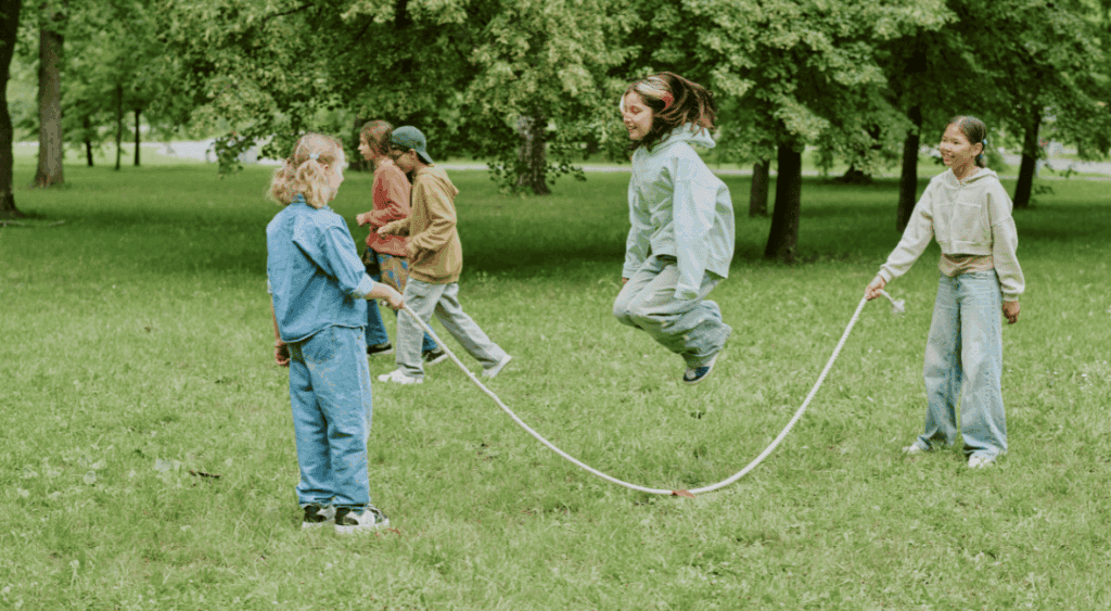 kids jump roping