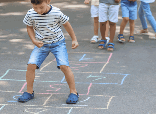 kids building balance and coordination