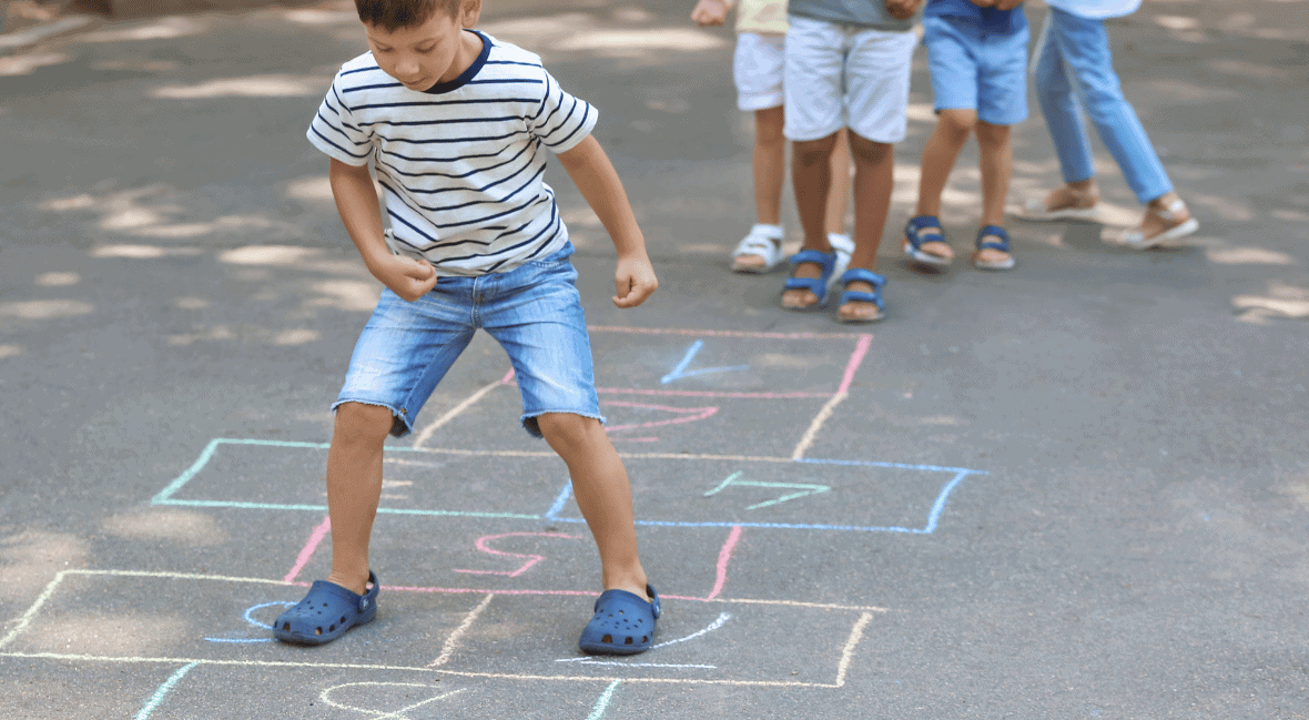 kids building balance and coordination
