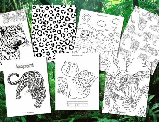 leopard coloring pages for kids