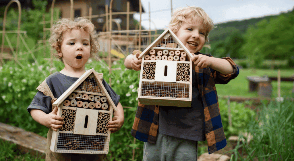 bug hotel activity for preschoolers