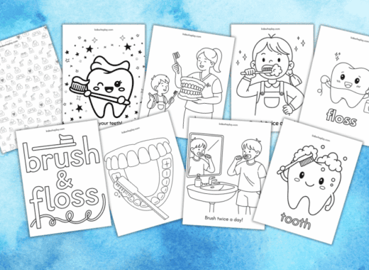 dental coloring pages for kids