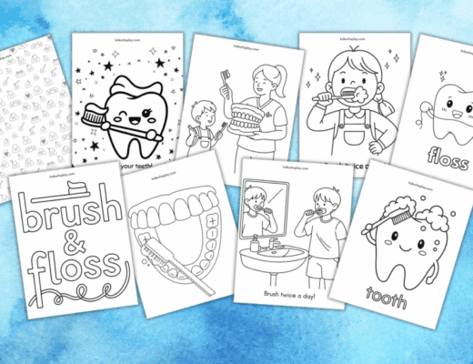 dental coloring pages for kids