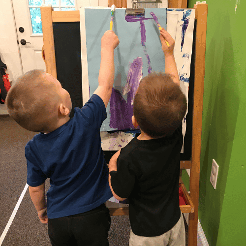 bilateral painting activity