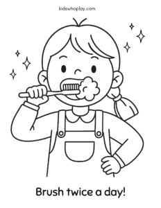 dental coloring sheet