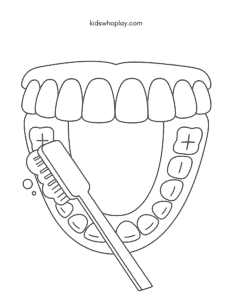 dental coloring page