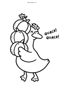 duck coloring page