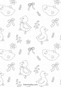 cute bird coloring page