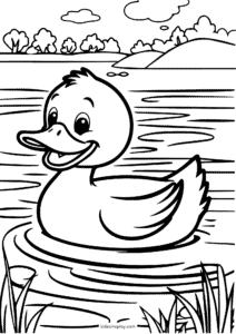 duckling coloring page