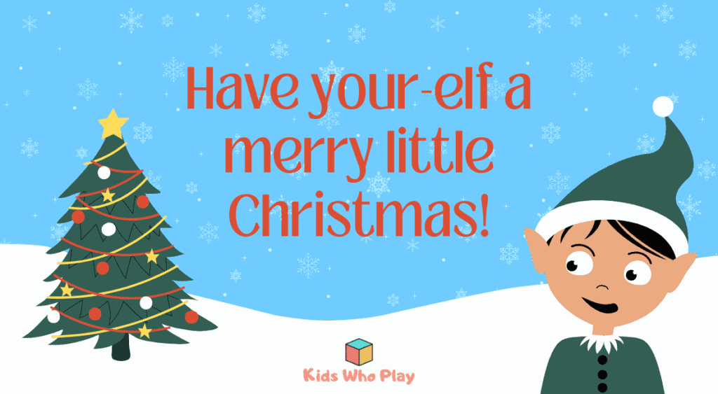 christmas elf pun for kids