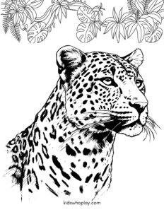 leopard art project for kids