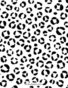 leopard print coloring page