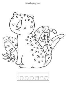leopard coloring 
