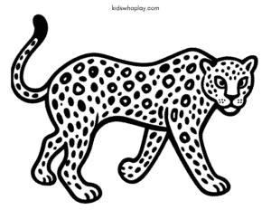leopard coloring page