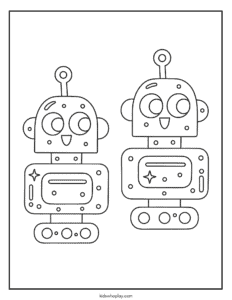 robot coloring sheets