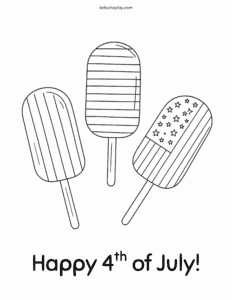 summer july coloring page
