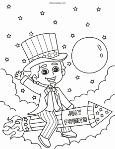 coloring page for 4th of july