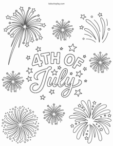 independence day coloring page
