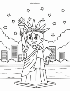 statue of liberty coloring page