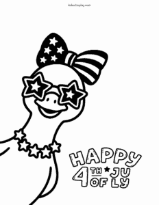 4th of July coloring sheet