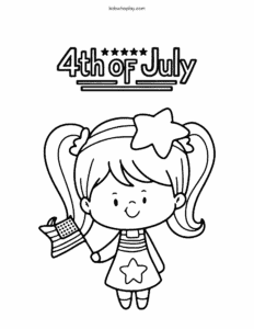4th of July coloring page