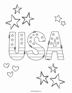USA coloring page