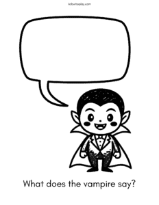 vampire coloring sheet for kids