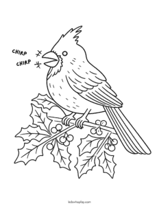cardinal coloring sheet