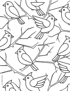 bird coloring page
