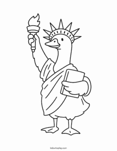4th of July coloring page