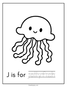 jellyfish coloring page